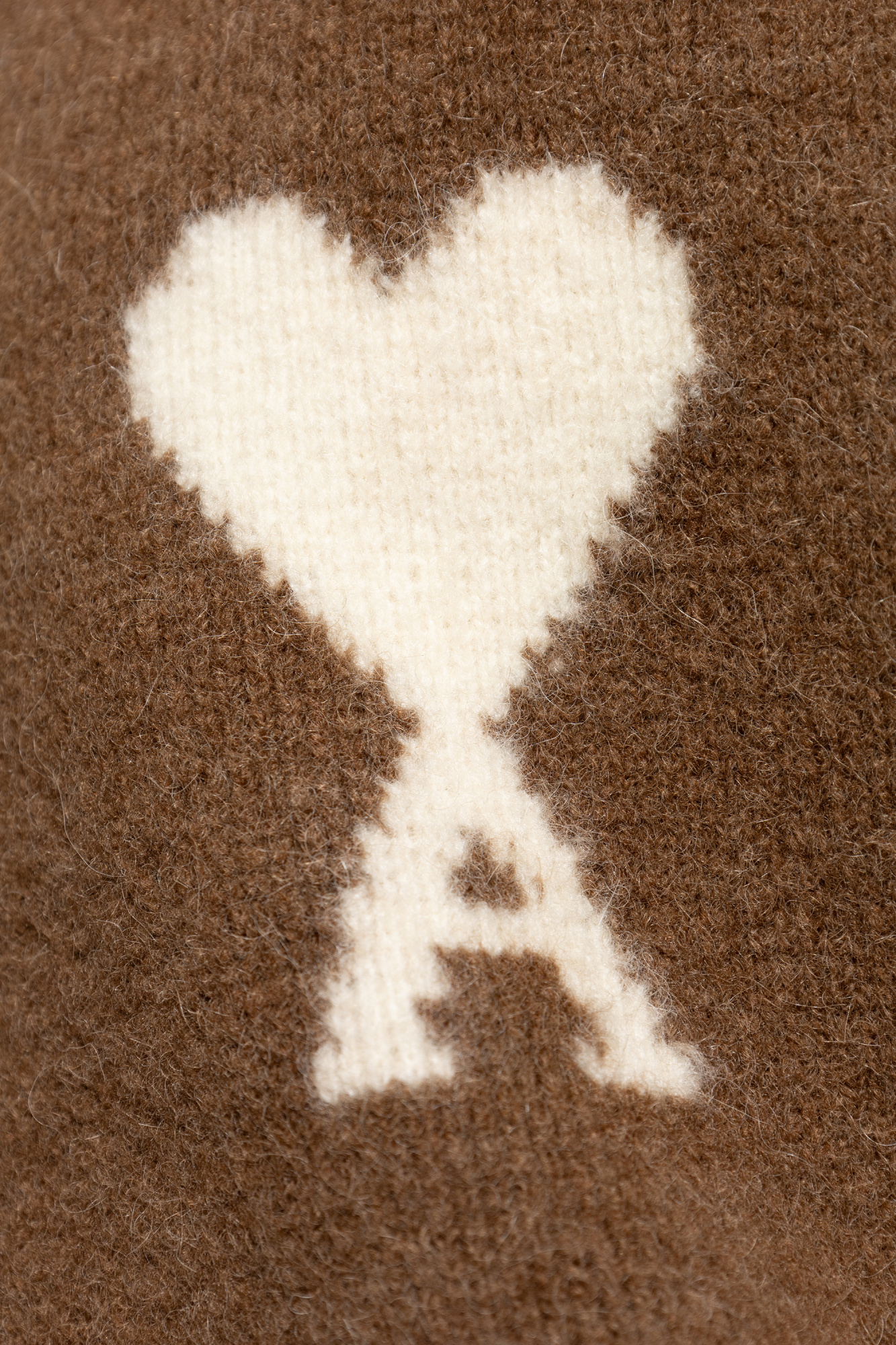 Brown Sweater with logo Ami Alexandre Mattiussi - Vitkac AS